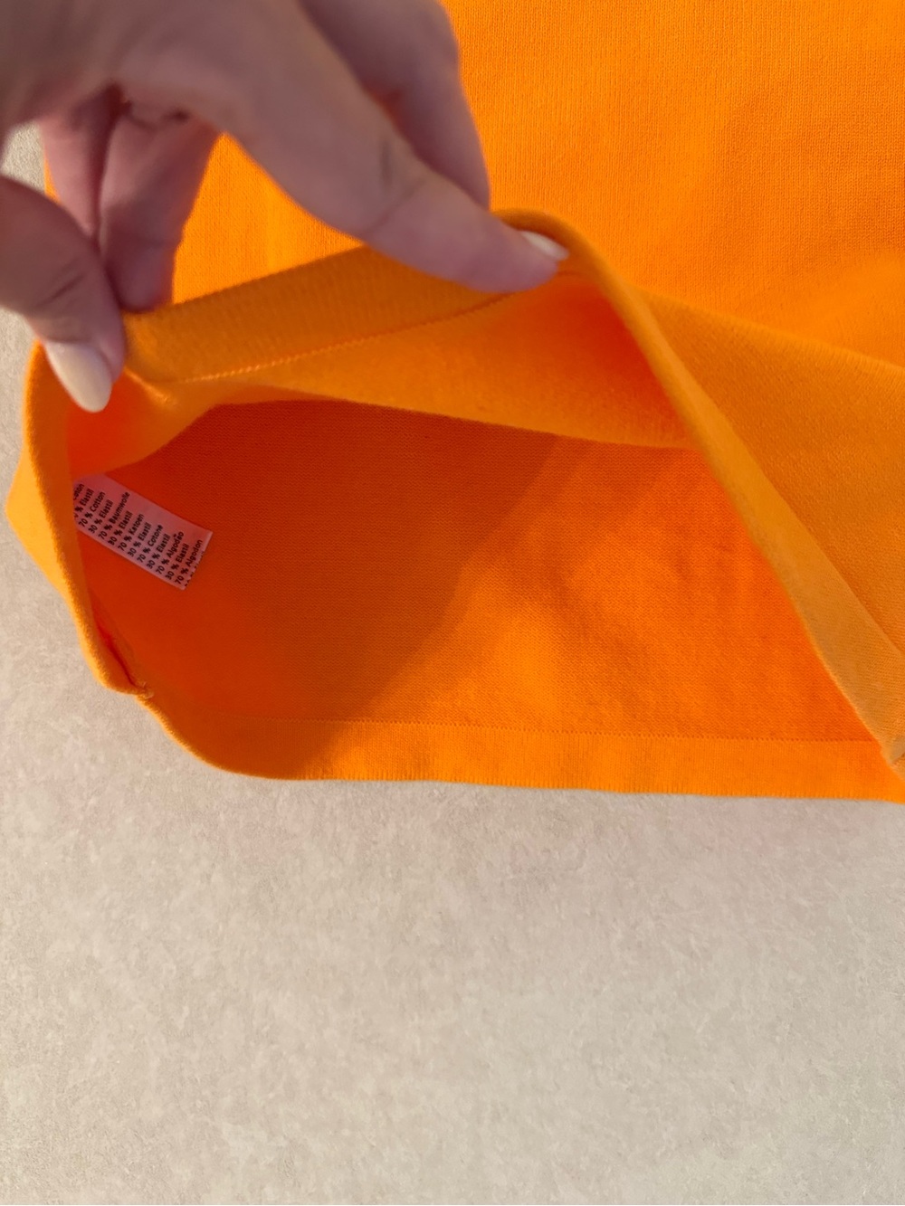 Vintage Collector Lacoste Made in France Orange Crewneck Knit Sweater XS-S FR 36 - Picture 14 of 17